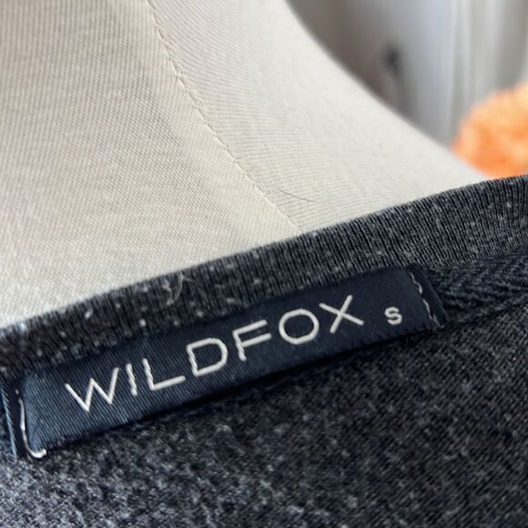 Wildfox Sparkle Heart Jumper Sweatshirt Gray Sz Small - Picture 7 of 8